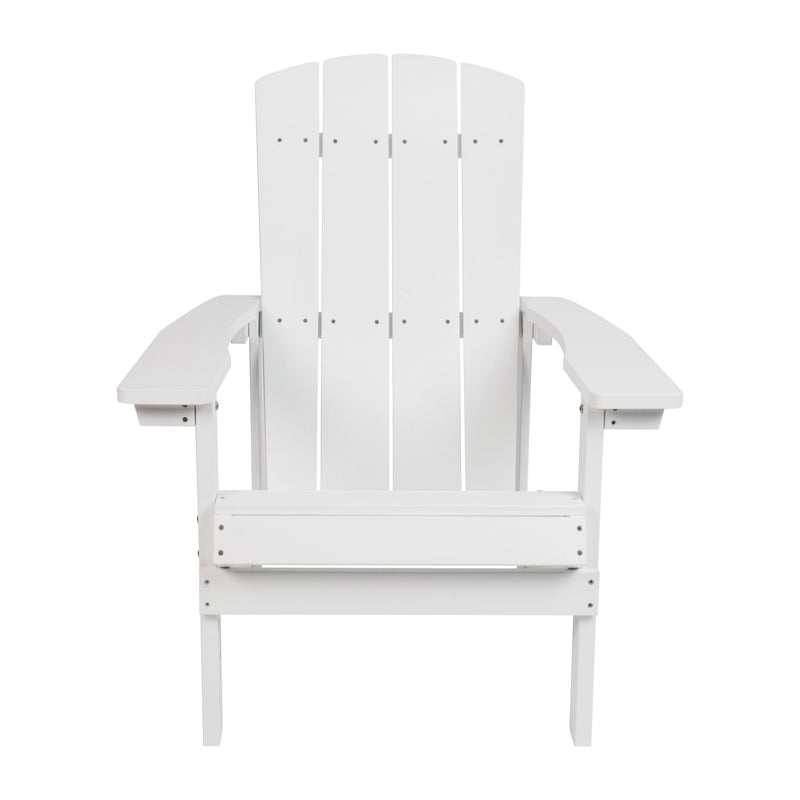 Charlestown All-Weather Poly Resin Indoor/Outdoor Folding Adirondack Chair