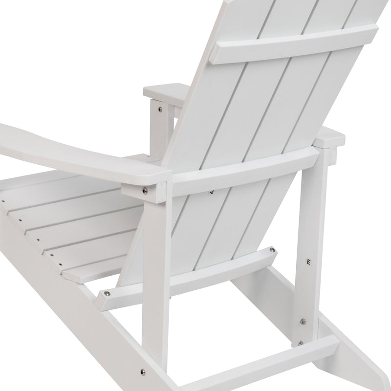 Charlestown All-Weather Poly Resin Indoor/Outdoor Folding Adirondack Chair