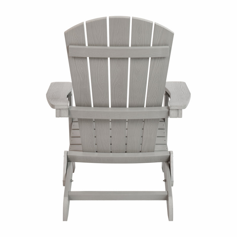 Charlestown All-Weather Poly Resin Indoor/Outdoor Folding Adirondack Chair