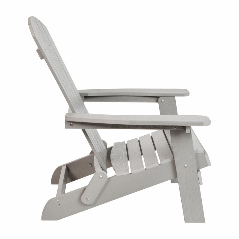 Charlestown All-Weather Poly Resin Indoor/Outdoor Folding Adirondack Chair