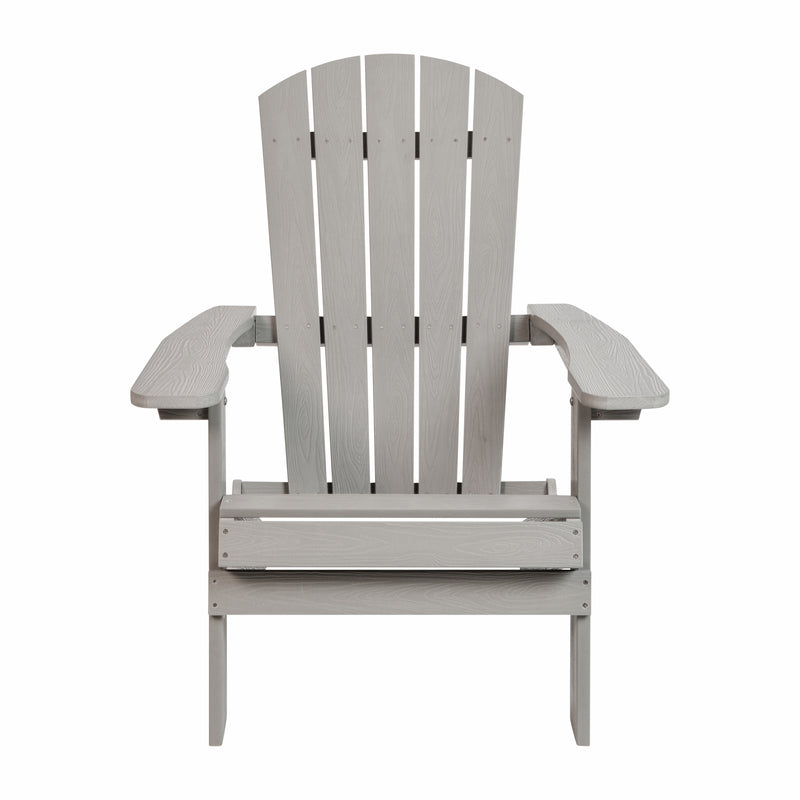 Charlestown All-Weather Poly Resin Indoor/Outdoor Folding Adirondack Chair