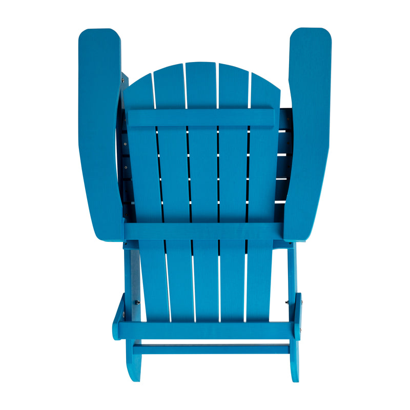 Charlestown All-Weather Poly Resin Indoor/Outdoor Folding Adirondack Chair