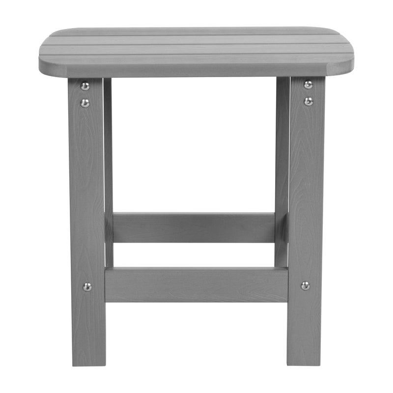 Charlestown All-Weather Poly Resin Wood Adirondack Side Table