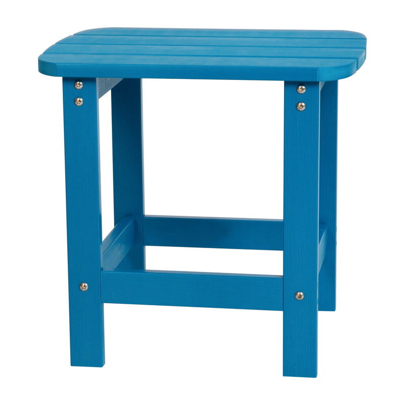 Charlestown All-Weather Poly Resin Wood Adirondack Side Table