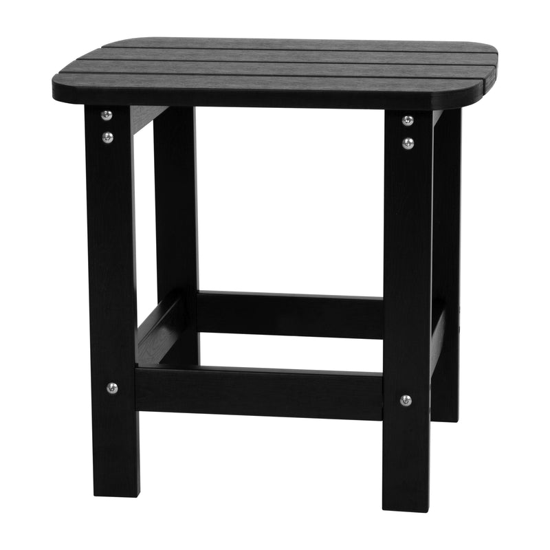 Charlestown All-Weather Poly Resin Wood Adirondack Side Table