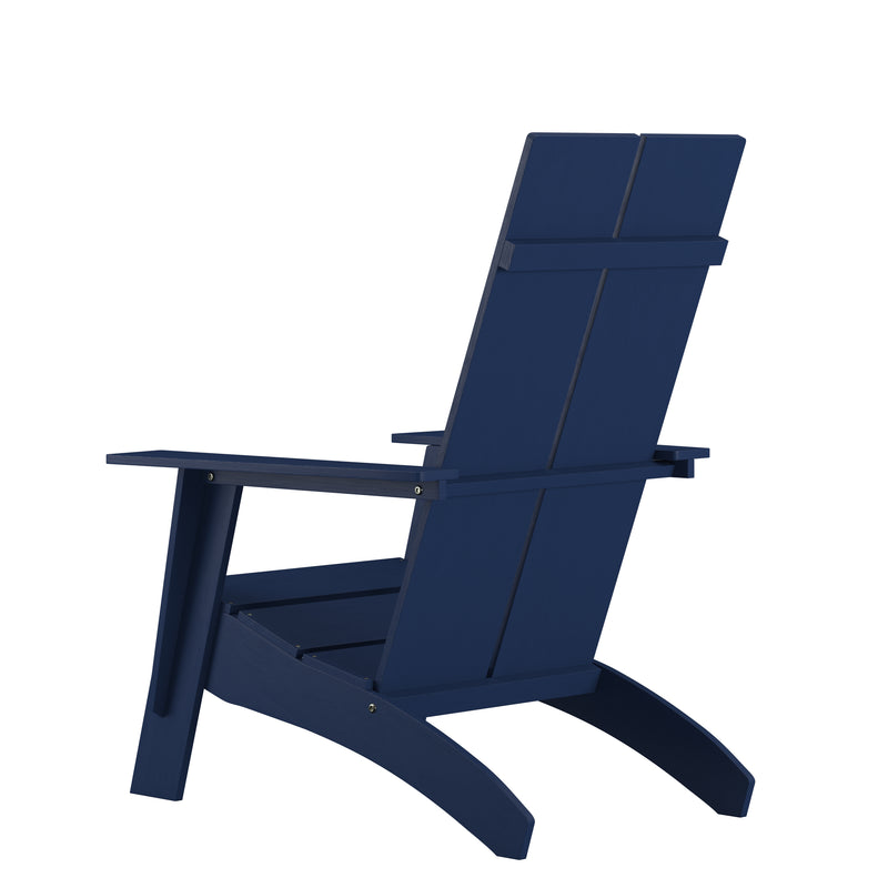 Brady Dual Slat Poly Resin Adirondack Chair