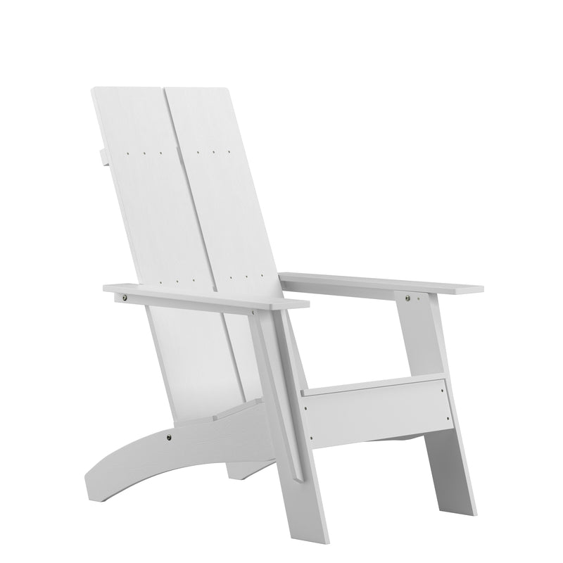 Brady Dual Slat Poly Resin Adirondack Chair