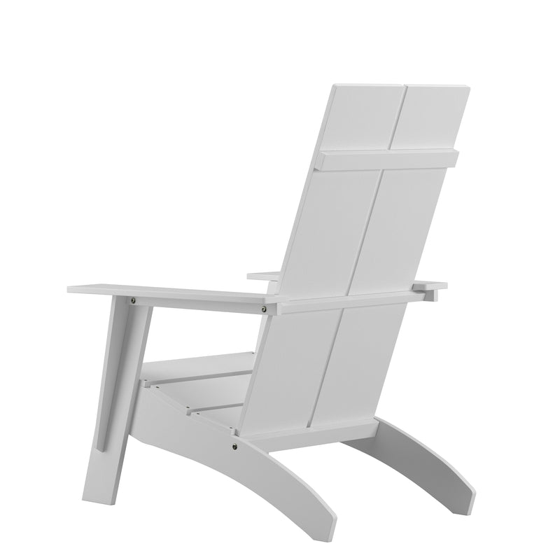 Brady Dual Slat Poly Resin Adirondack Chair