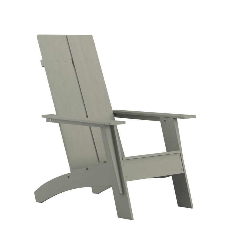 Brady Dual Slat Poly Resin Adirondack Chair