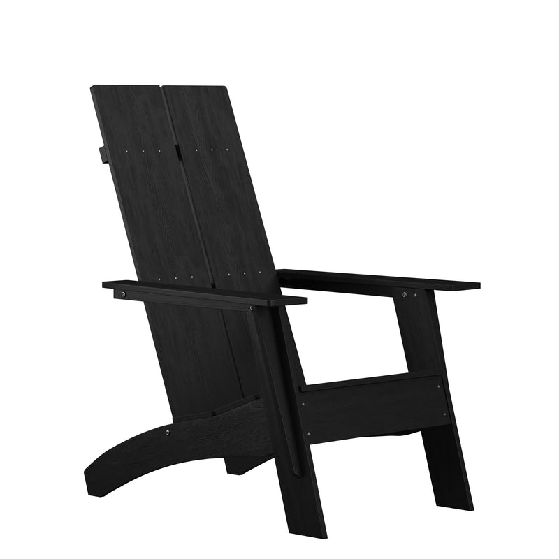 Brady Dual Slat Poly Resin Adirondack Chair