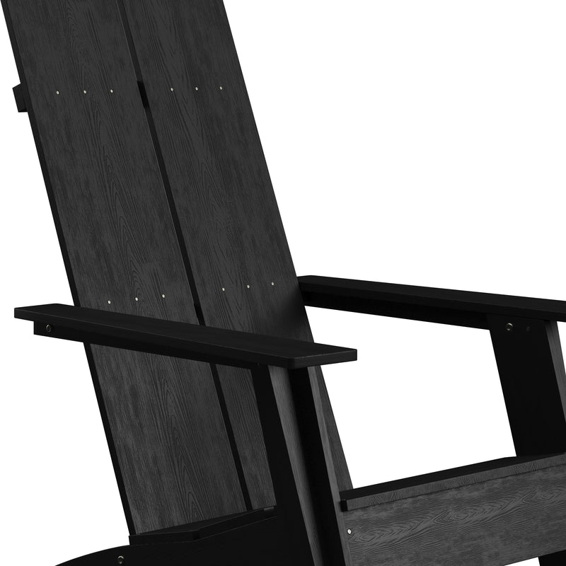 Brady Dual Slat Poly Resin Adirondack Chair