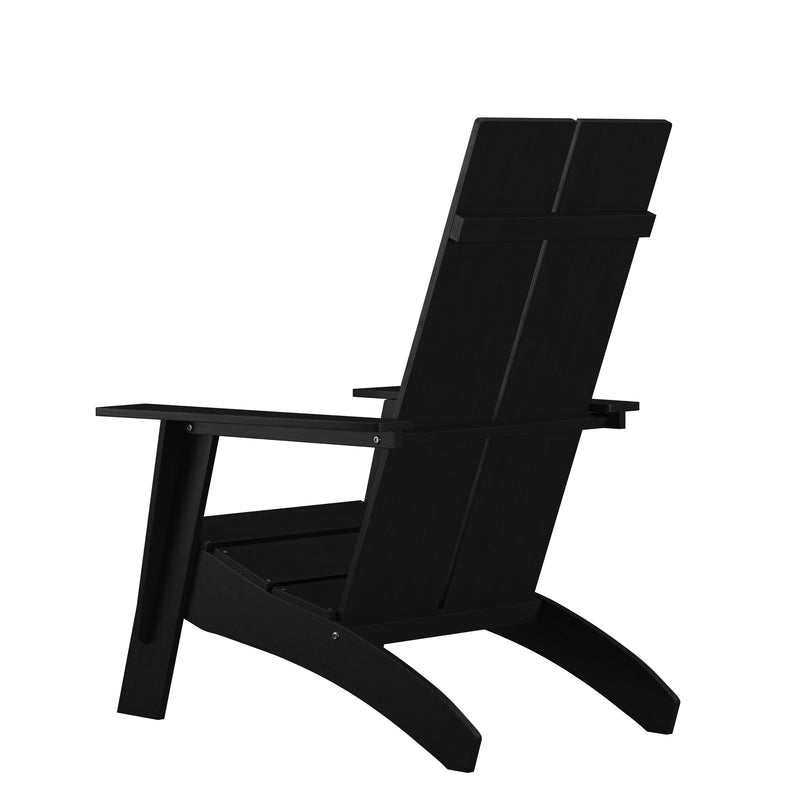 Brady Dual Slat Poly Resin Adirondack Chair