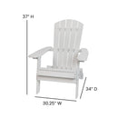 Charlestown All-Weather Poly Resin Indoor/Outdoor Folding Adirondack Chair