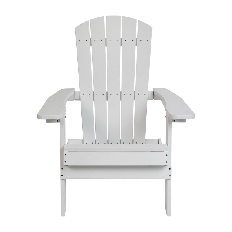 Charlestown All-Weather Poly Resin Indoor/Outdoor Folding Adirondack Chair