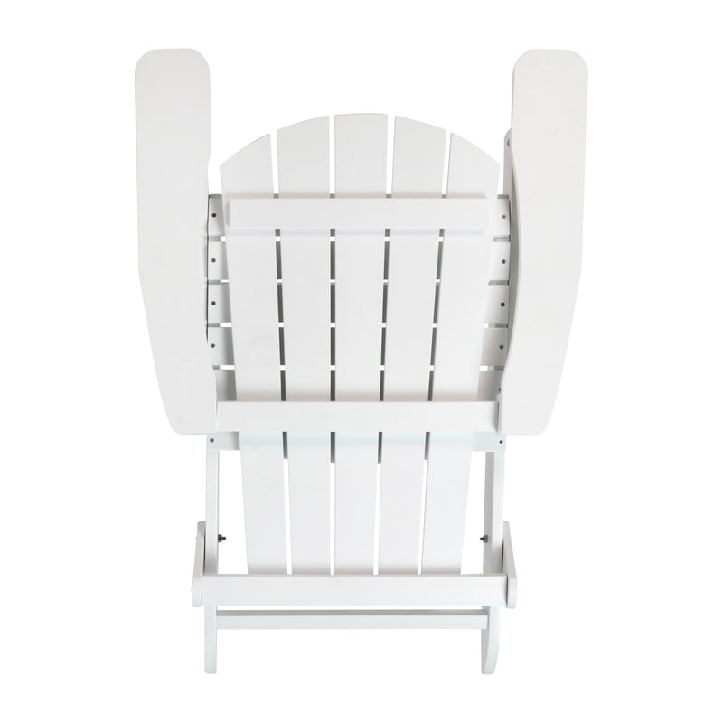 Charlestown All-Weather Poly Resin Indoor/Outdoor Folding Adirondack Chair