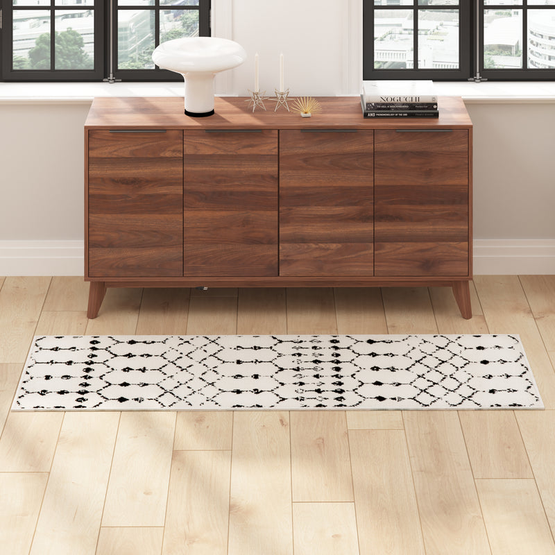 Beth Geometric Bohemian Low Pile Rug