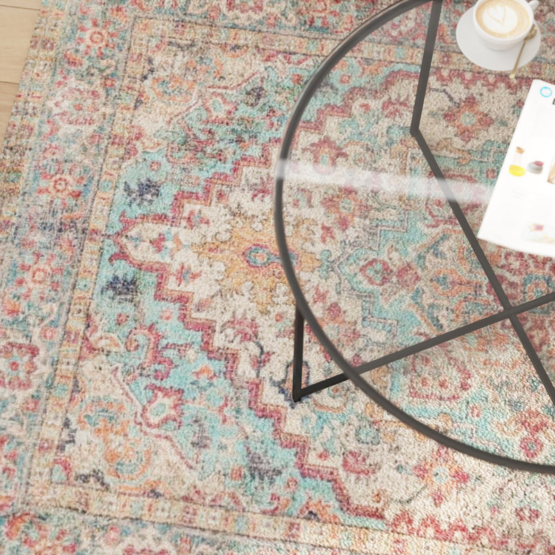 Katherine Distressed Vintage Medallion Area Rug