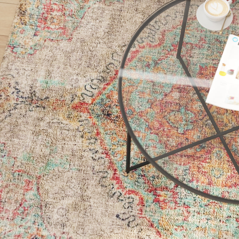 Katherine Distressed Medallion Area Rug