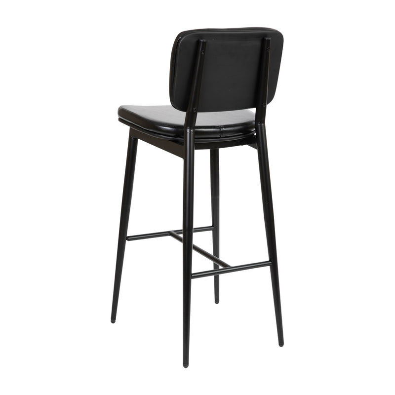 Verta Contoured Faux Leather Bar Stools