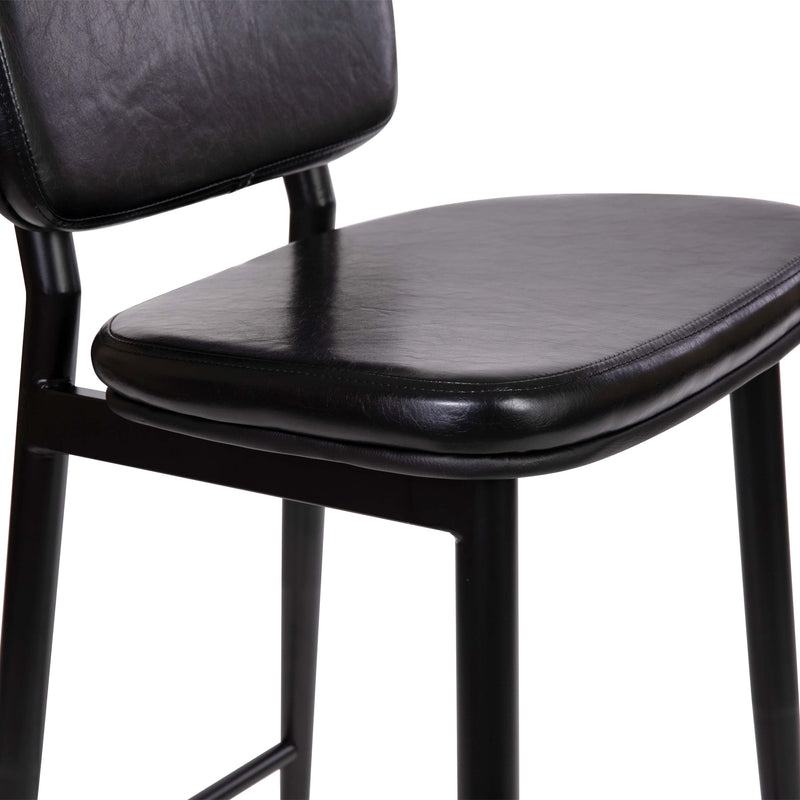 Verta Contoured Faux Leather Bar Stools