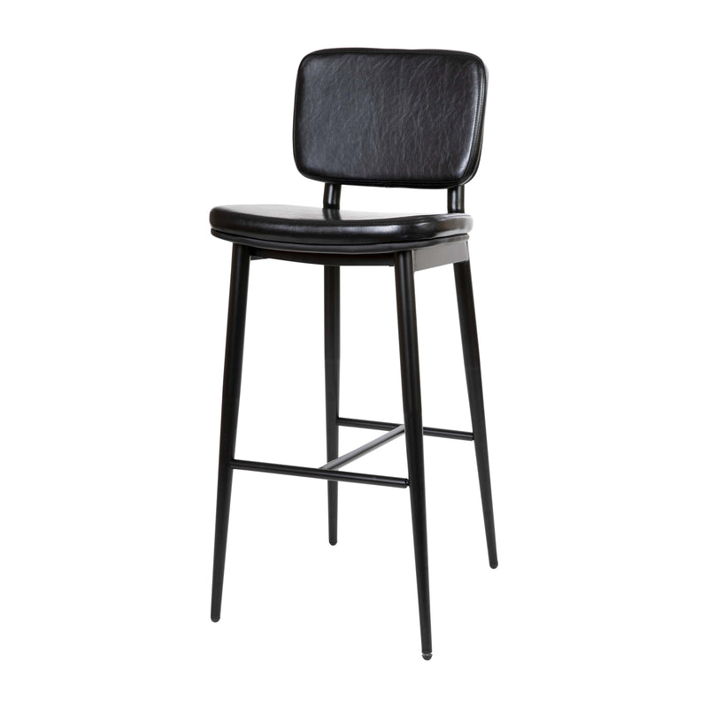 Verta Contoured Faux Leather Bar Stools