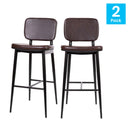 Verta Contoured Faux Leather Bar Stools