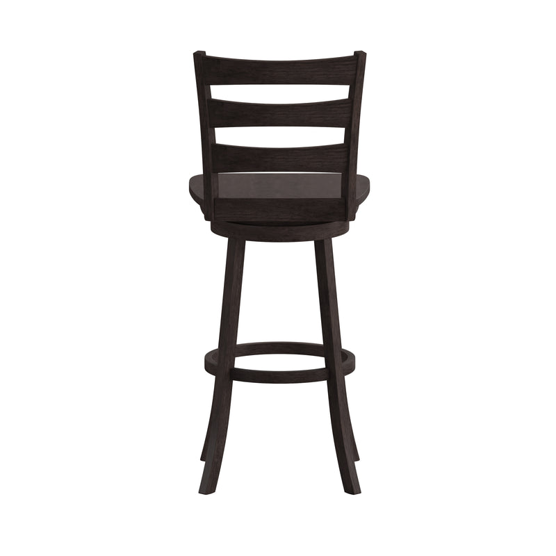 Laurel Wooden Swivel Ladderback Bar Stool