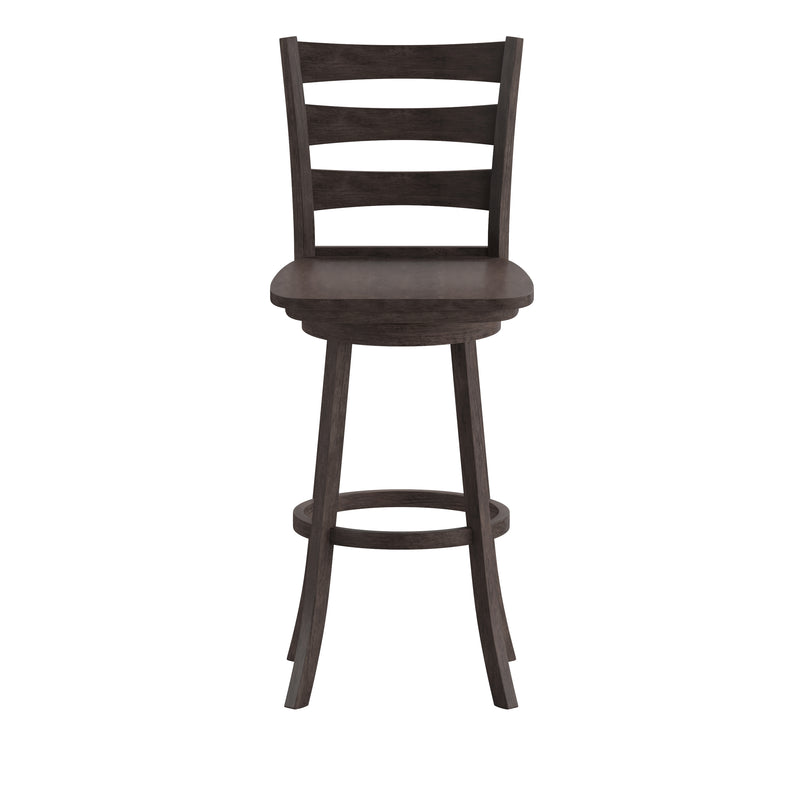 Laurel Wooden Swivel Ladderback Bar Stool