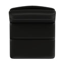 Drummond Set of 2 Modern Adjustable Height Upholstered Channel Stitched Barstools with Pedestal Base