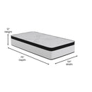 Oriana 12" CertiPUR-US Certified Hybrid Pocket Spring Mattress in a Box with an Extra Firm Feel for Durable Support