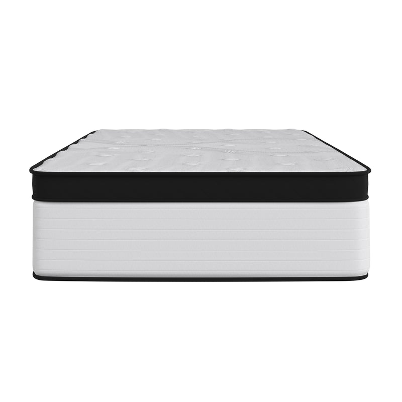 Oriana 12" CertiPUR-US Certified Hybrid Pocket Spring Mattress in a Box with an Extra Firm Feel for Durable Support