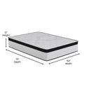 Oriana 12" CertiPUR-US Certified Hybrid Pocket Spring Mattress in a Box with an Extra Firm Feel for Durable Support