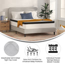 Oriana 12" CertiPUR-US Certified Hybrid Pocket Spring Mattress in a Box with an Extra Firm Feel for Durable Support