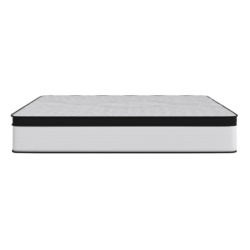 Oriana 12" CertiPUR-US Certified Hybrid Pocket Spring Mattress in a Box with an Extra Firm Feel for Durable Support