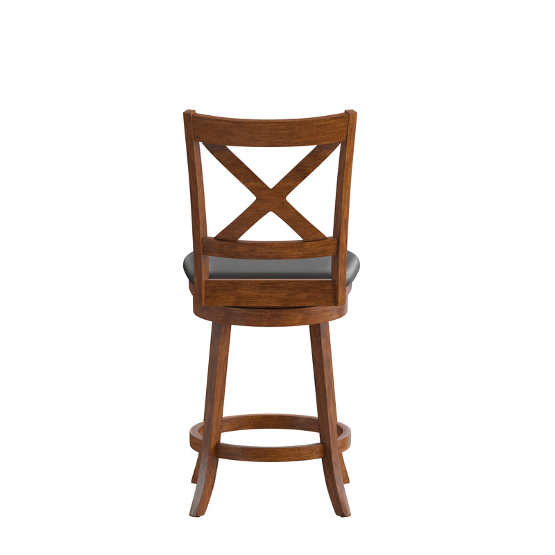 Francis Classic Wooden Swivel Counter Stool