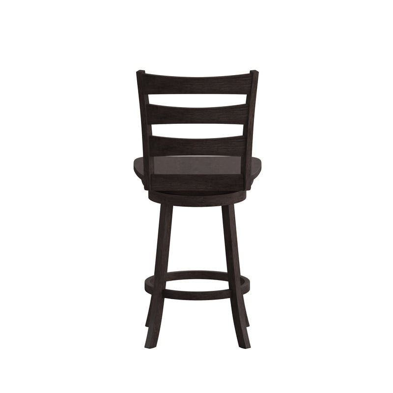 Laurel Wooden Swivel Ladderback Counter Stool