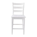 Laurel Set of 2 Wooden Ladderback Counter Stools