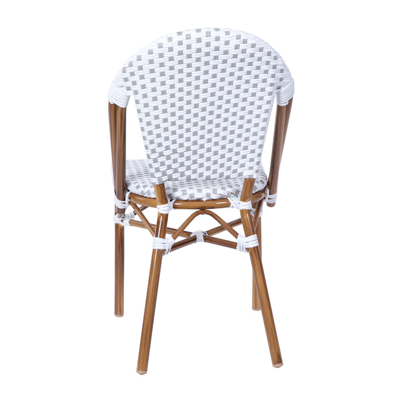 Neave Indoor/Outdoor Stackable French Bistro Chairs, Set of 2