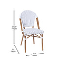 Neave Indoor/Outdoor Stackable French Bistro Chairs, Set of 2
