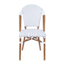 Neave Indoor/Outdoor Stackable French Bistro Chairs, Set of 2