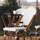 Neave Indoor/Outdoor Stackable French Bistro Chairs, Set of 2
