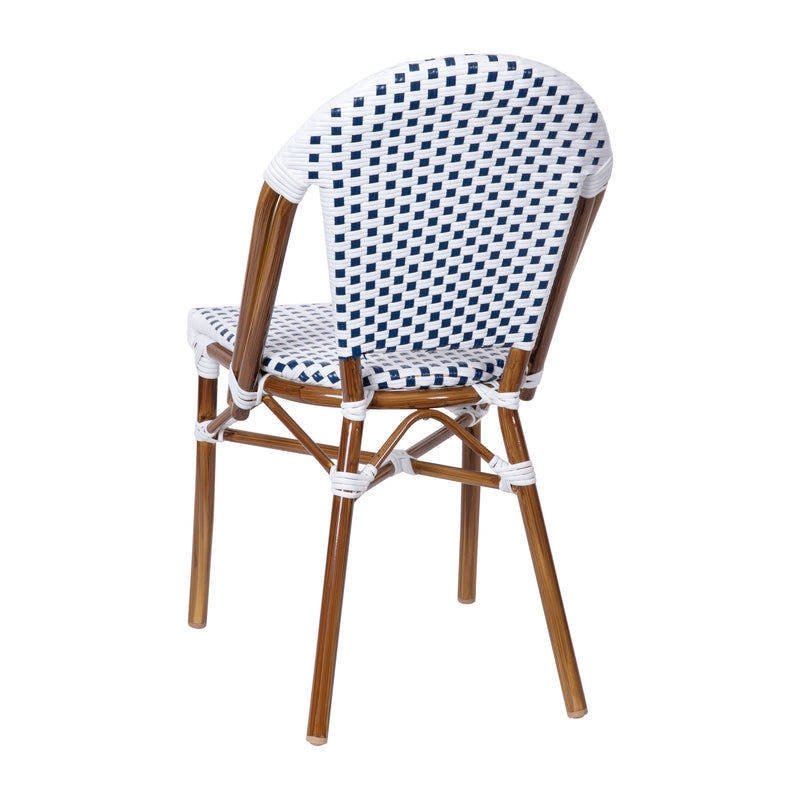 Neave Indoor/Outdoor Stackable French Bistro Chairs, Set of 2