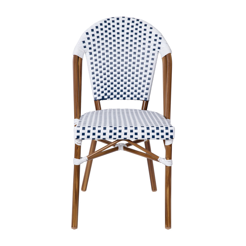 Neave Indoor/Outdoor Stackable French Bistro Chairs, Set of 2