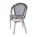 Noemi Indoor/Outdoor Stackable French Bistro Chairs, Set of 2
