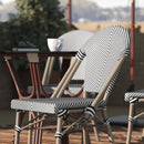 Noemi Indoor/Outdoor Stackable French Bistro Chairs, Set of 2