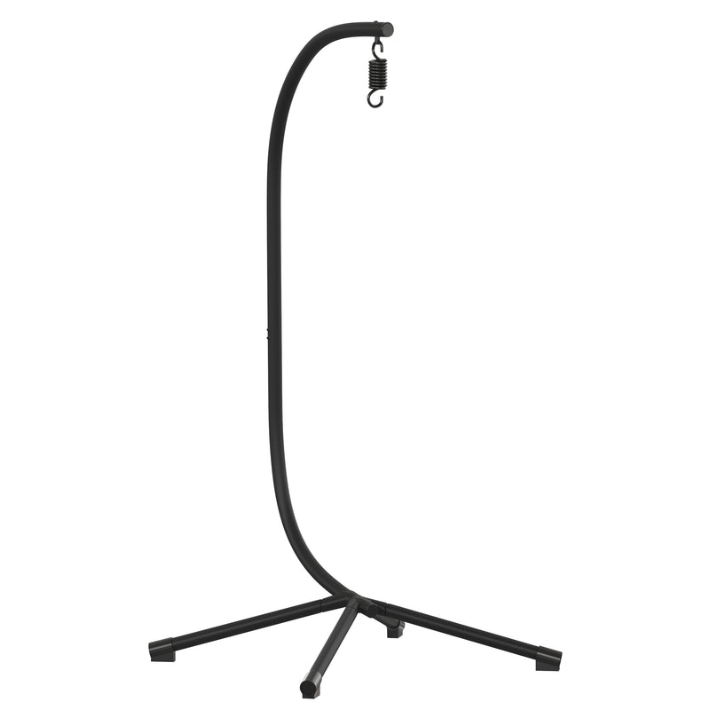 Hart Heavy Duty All-Weather C-Stand for Hanging Hammock Chairs with Steel Offset Base, 360 Degree Rotation and Hardware