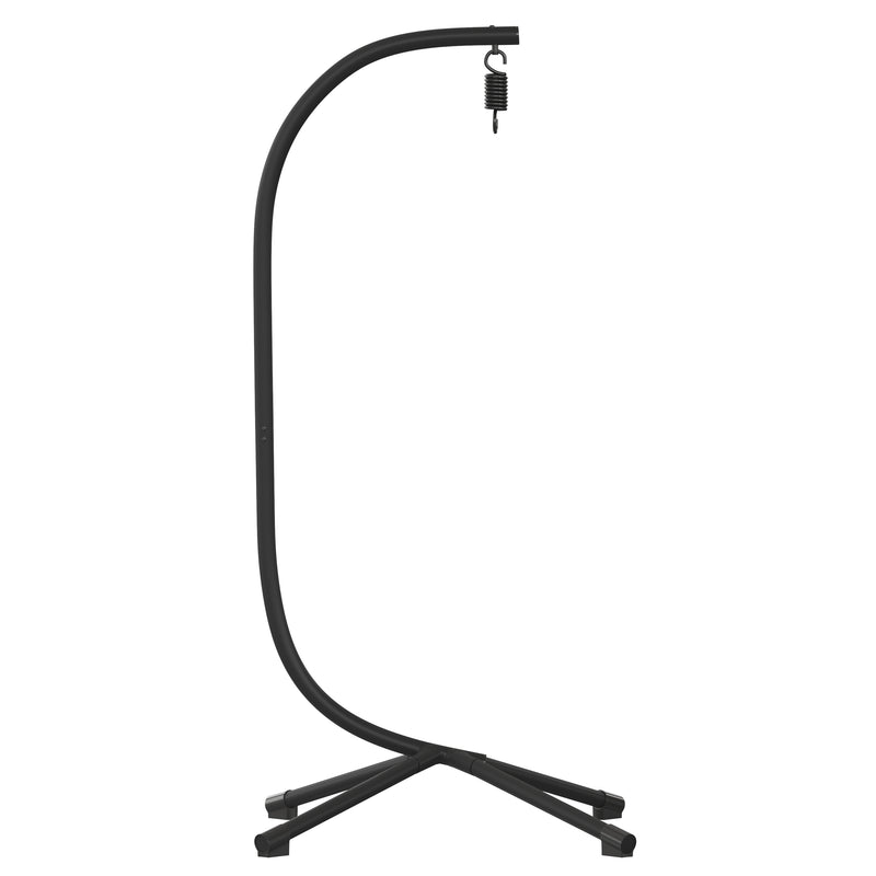 Hart Heavy Duty All-Weather C-Stand for Hanging Hammock Chairs with Steel Offset Base, 360 Degree Rotation and Hardware