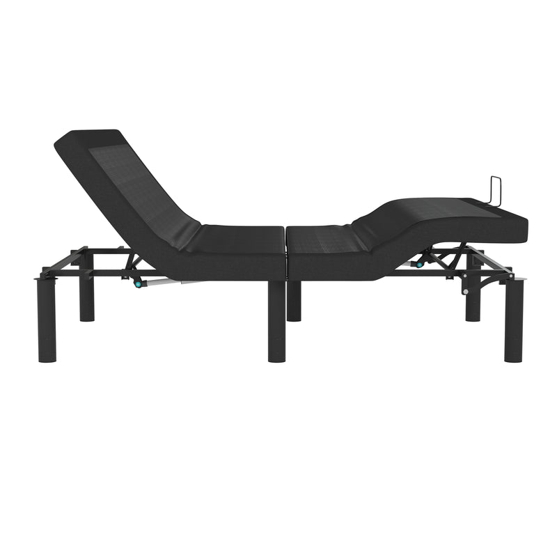 Bailey Adjustable Bed Base with Wireless Remote, Three Leg Heights, & Independent Head/Foot Incline