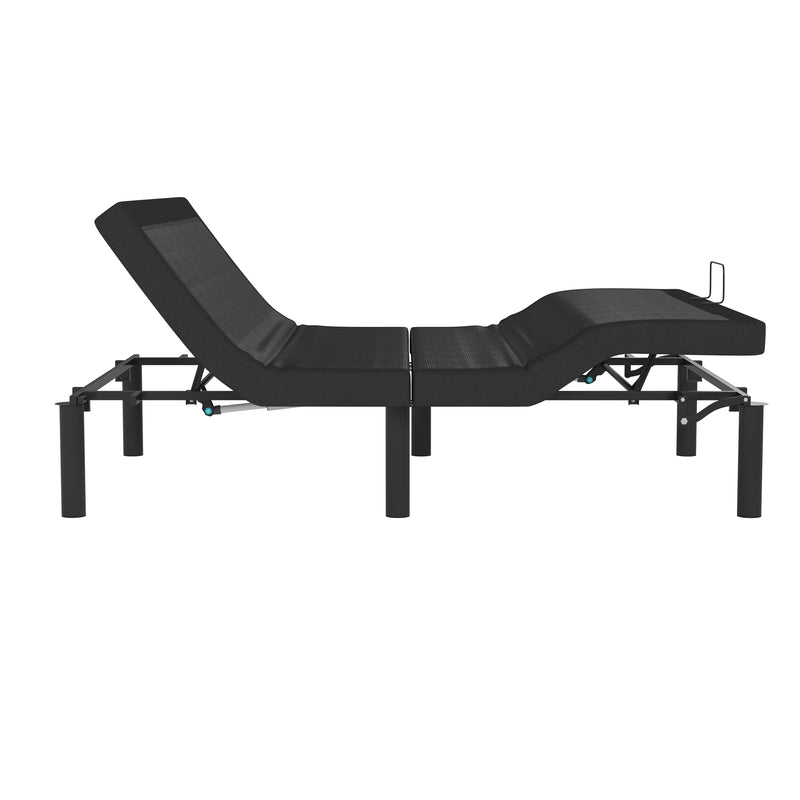 Bailey Adjustable Bed Base with Wireless Remote, Three Leg Heights, & Independent Head/Foot Incline