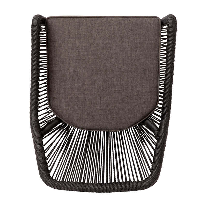 Kyla Set of 2 Aluminum Framed Stackable All-Weather Woven Club Chairs with Rounded Arms & Zippered Seat Cushions